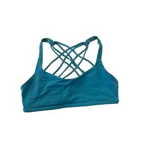 Blue lululemon sports bra